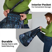 Aotearoa New Zealand Octopus Grocery Bag Silver Fern Maori Pattern