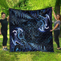 Aotearoa New Zealand Octopus Quilt Silver Fern Maori Pattern