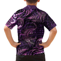 Aotearoa New Zealand Crocodile Family Matching Puletasi and Hawaiian Shirt Silver Fern Maori Pattern