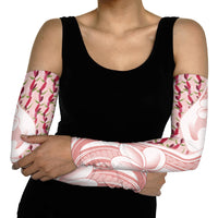Samoa Teuila Arm Sleeves Pink Samoan Siapo Motifs