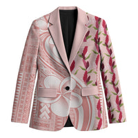 Samoa Teuila Blazer Pink Samoan Siapo Motifs