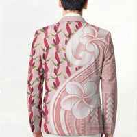 Samoa Teuila Blazer Pink Samoan Siapo Motifs