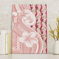 Samoa Teuila Canvas Wall Art Pink Samoan Siapo Motifs