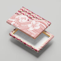 Samoa Teuila Canvas Wall Art Pink Samoan Siapo Motifs