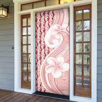 Samoa Teuila Door Cover Pink Samoan Siapo Motifs