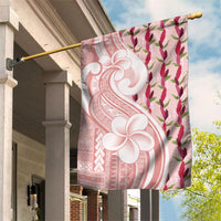 Samoa Teuila Garden Flag Pink Samoan Siapo Motifs