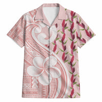Samoa Teuila Hawaiian Shirt Pink Samoan Siapo Motifs LT05 Pink - Polynesian Pride