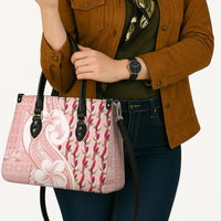 Samoa Teuila Leather Bag Pink Samoan Siapo Motifs