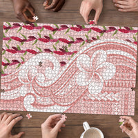 Samoa Teuila Puzzle Pink Samoan Siapo Motifs