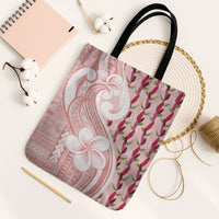 Samoa Teuila Tote Bag Pink Samoan Siapo Motifs