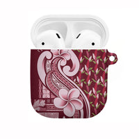 Samoa Teuila AirPods Case Maroon Samoan Siapo Motifs