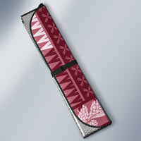 Samoa Teuila Auto Sun Shade Maroon Samoan Siapo Motifs