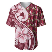 Samoa Teuila Baseball Jersey Maroon Samoan Siapo Motifs