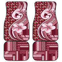 Samoa Teuila Car Mats Maroon Samoan Siapo Motifs