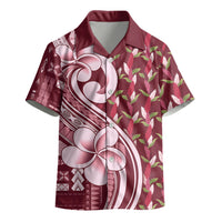 Samoa Teuila Kid Hawaiian Shirt Maroon Samoan Siapo Motifs LT05 - Polynesian Pride