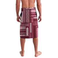 Samoa Teuila Lavalava Maroon Samoan Siapo Motifs