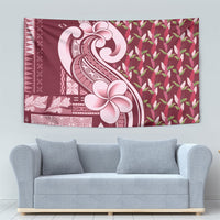Samoa Teuila Tapestry Maroon Samoan Siapo Motifs