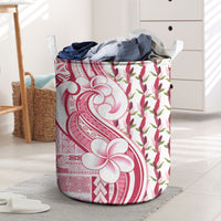 Samoa Teuila Laundry Basket White Samoan Siapo Motifs