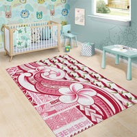 Samoa Teuila Area Rug White Samoan Siapo Motifs