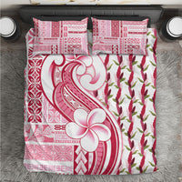 Samoa Teuila Bedding Set White Samoan Siapo Motifs