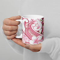 Samoa Teuila Ceramic Mug White Samoan Siapo Motifs