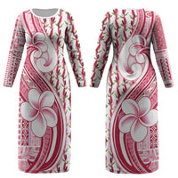 Samoa Teuila Couples Matching Long Sleeve Bodycon Dress and Long Sleeve Button Shirt White Samoan Siapo Motifs LT05 - Polynesian Pride
