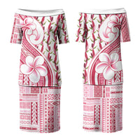 Samoa Teuila Couples Matching Puletasi and Long Sleeve Button Shirt White Samoan Siapo Motifs LT05 - Polynesian Pride