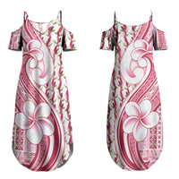 Samoa Teuila Couples Matching Summer Maxi Dress and Hawaiian Shirt White Samoan Siapo Motifs LT05 - Polynesian Pride