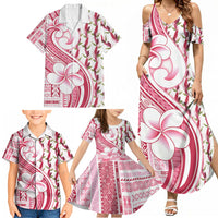 Samoa Teuila Family Matching Summer Maxi Dress and Hawaiian Shirt White Samoan Siapo Motifs LT05 - Polynesian Pride