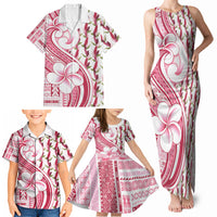 Samoa Teuila Family Matching Tank Maxi Dress and Hawaiian Shirt White Samoan Siapo Motifs LT05 - Polynesian Pride
