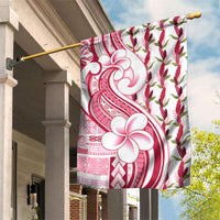 Samoa Teuila Garden Flag White Samoan Siapo Motifs