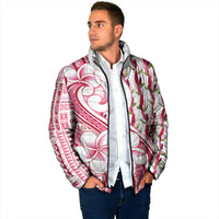 Samoa Teuila Padded Jacket White Samoan Siapo Motifs