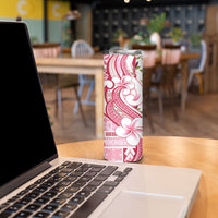 Samoa Teuila Skinny Tumbler White Samoan Siapo Motifs