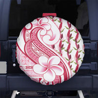 Samoa Teuila Spare Tire Cover White Samoan Siapo Motifs