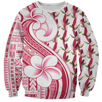Samoa Teuila Sweatshirt White Samoan Siapo Motifs