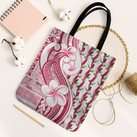 Samoa Teuila Tote Bag White Samoan Siapo Motifs