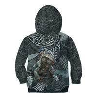 Hawaii Mo'o Lizard God Kid Hoodie Polynesian Style
