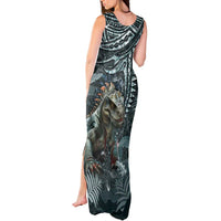 Hawaii Mo'o Lizard God Tank Maxi Dress Polynesian Style