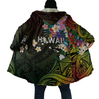 Hawaii Strong Cloak Polynesian Tribal Tropical Flowers