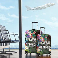Hawaii Strong Luggage Cover Polynesian Tribal Tropical Flowers