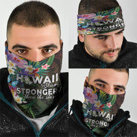 Hawaii Strong Neck Gaiter Polynesian Tribal Tropical Flowers