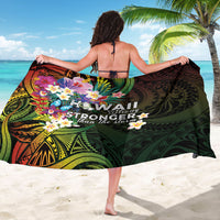 Hawaii Strong Sarong Polynesian Tribal Tropical Flowers