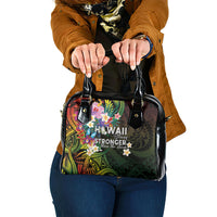 Hawaii Strong Shoulder Handbag Polynesian Tribal Tropical Flowers
