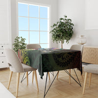 Hawaii Strong Tablecloth Polynesian Tribal Tropical Flowers
