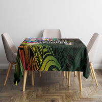 Hawaii Strong Tablecloth Polynesian Tribal Tropical Flowers
