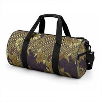 Indonesian Parang Batik Duffle Bag Yellow Floral Pattern