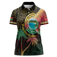Vanuatu Espiritu Santo Island Women Polo Shirt Beach Landscape