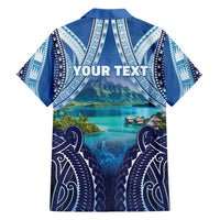 Personalised French Polynesia Bora Bora Family Matching Tank Maxi Dress and Hawaiian Shirt Beach Landscape Polynesian Style LT05 - Polynesian Pride