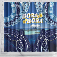 French Polynesia Bora Bora Shower Curtain Beach Landscape Polynesian Style