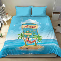 Aloha Hawaii Bedding Set Funny Macaw Parrot Tropical Vibe